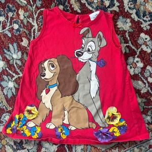 Vintage 1990s Lady & The Tramp 4T Sleeveless Tank